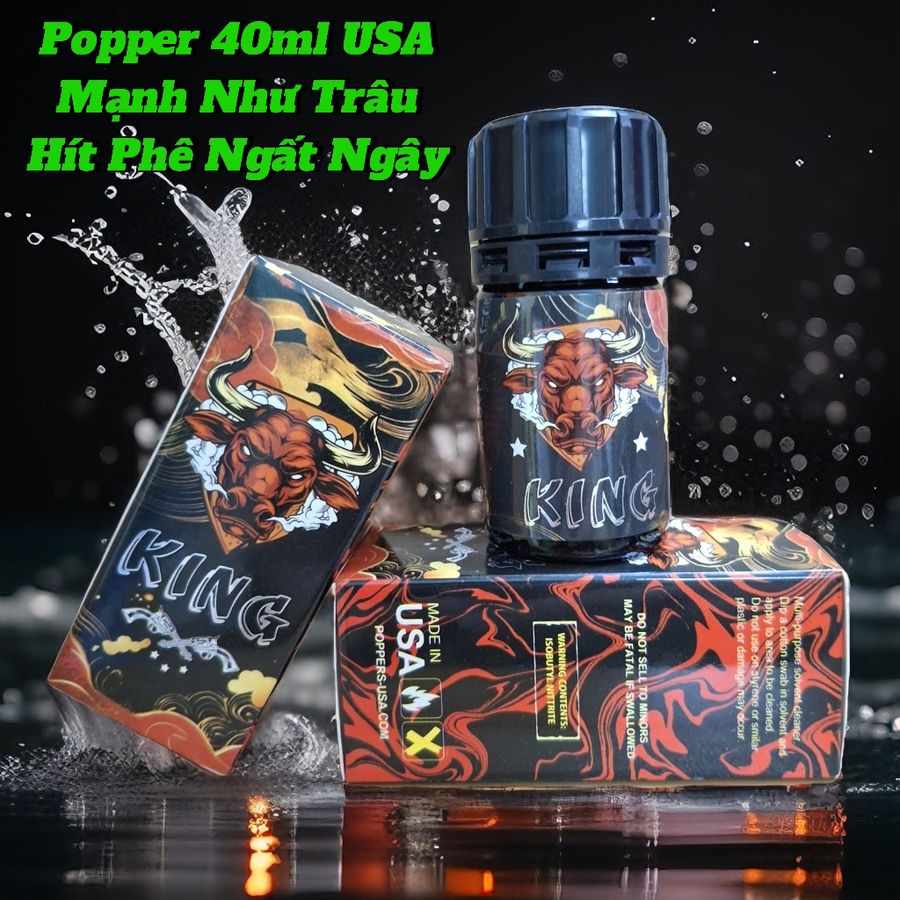 Chai Hít Siêu Phê, Popper 40ml USA,Dòng Cao Cấp Cực Mạnh, Phê Ngất Ngây 