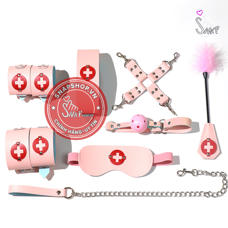 (Snapshop) Bộ Dụng Cụ làm tình Nurse Set 8 Món BDSM Chính Hãng