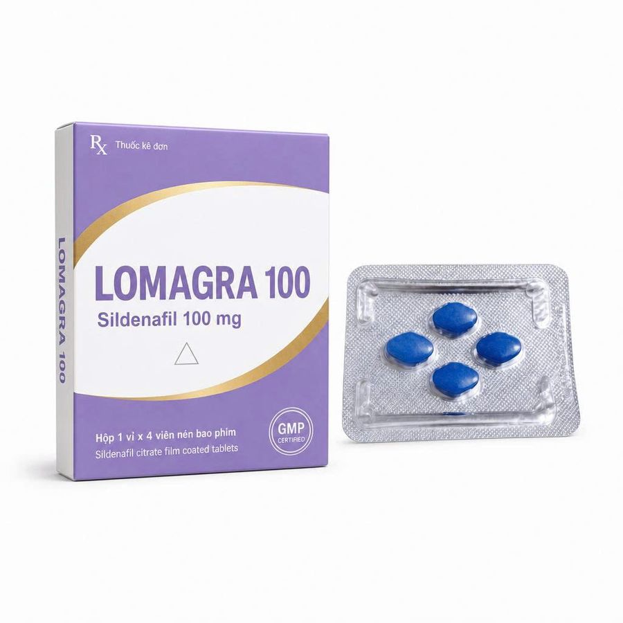 Viên uống hỗ trợ tăng cường sinh lý nam Lomagra 100 1 Viên