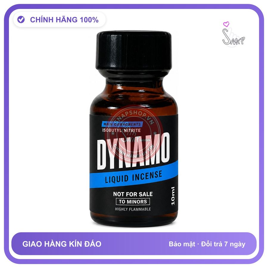 Chai hít tăng khoái cảm kích thích Popper DYNAMO 10ml Chính hãng