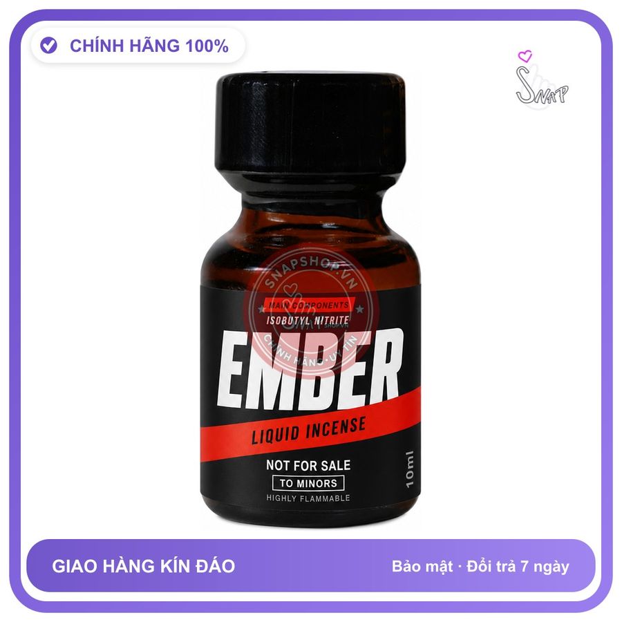 Chai hít tăng khoái cảm kích thích Popper EMBER 10ml Chính hãng