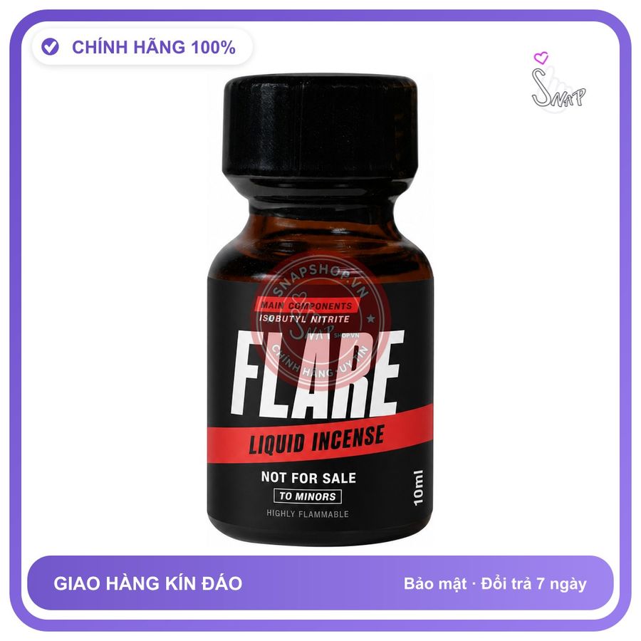 Chai hít tăng khoái cảm kích thích Popper FLARE 10ml Chính hãng