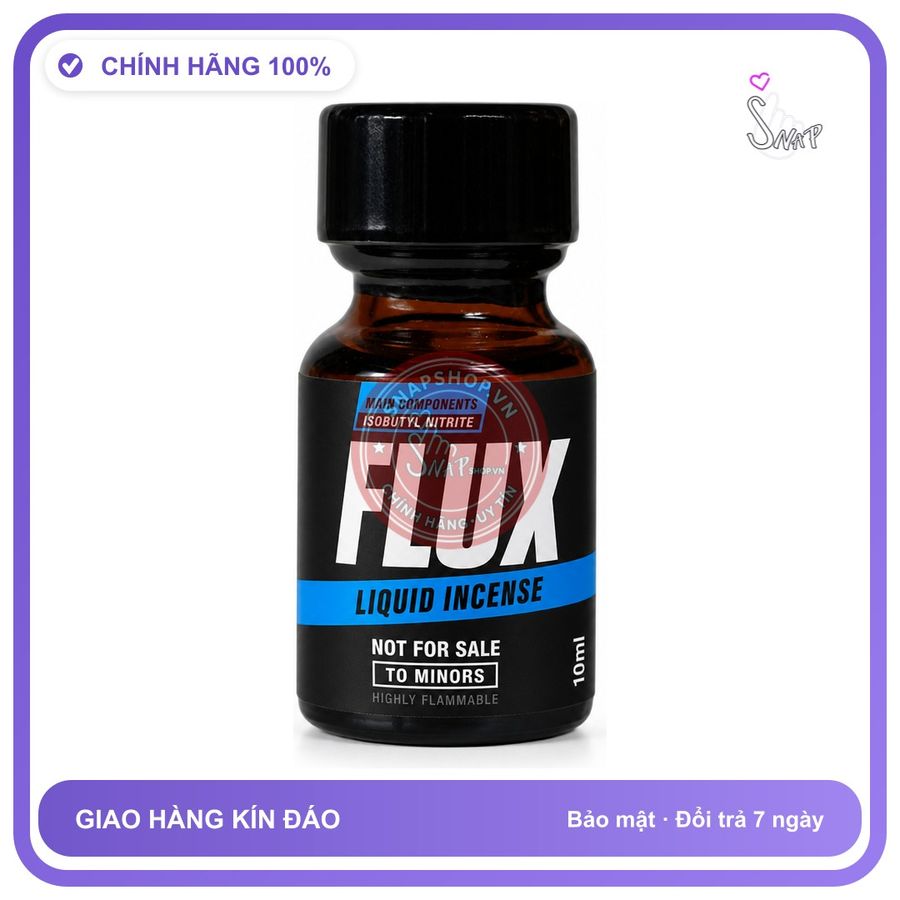 Chai hít tăng khoái cảm kích thích Popper FLUX 10ml Chính hãng