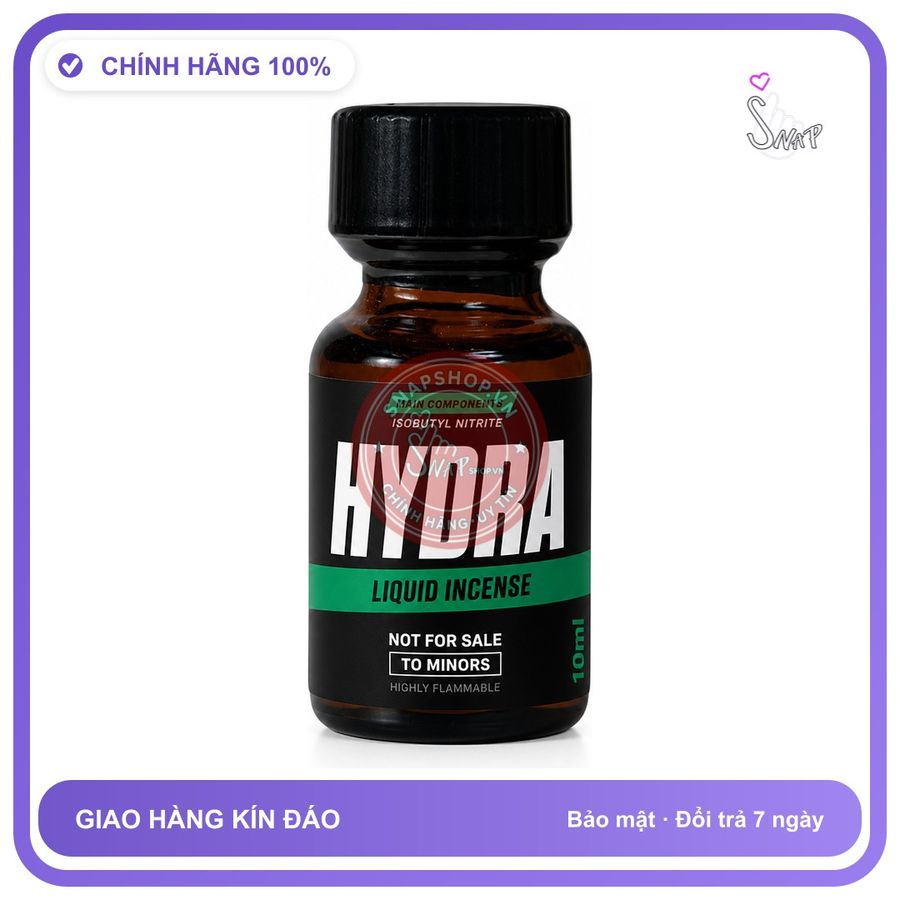 Chai hít tăng khoái cảm kích thích Popper HYDRA 10ml Chính hãng