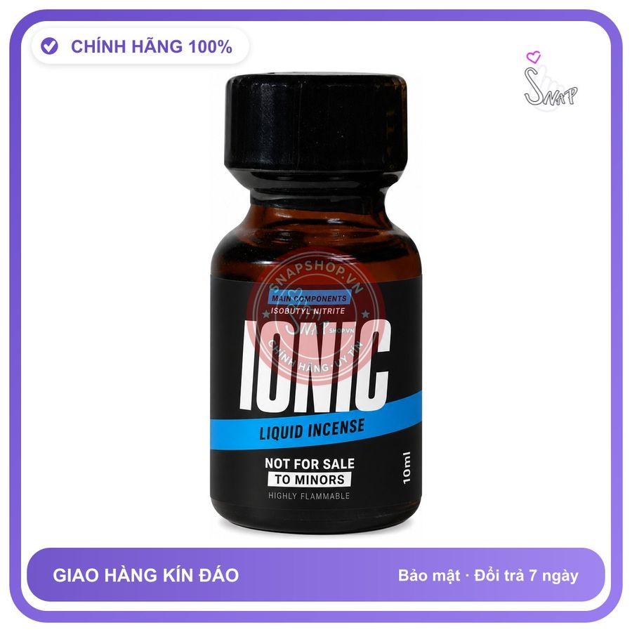 Chai hít tăng khoái cảm kích thích Popper IONIC 10ml Chính hãng