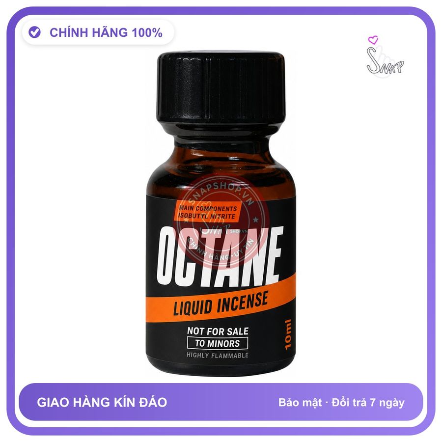 Chai hít tăng khoái cảm kích thích Popper OCTANE 10ml Chính hãng