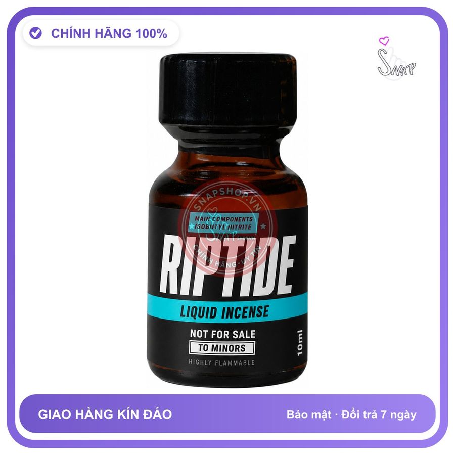 Chai hít tăng khoái cảm kích thích Popper RIPTIDE 10ml Chính hãng