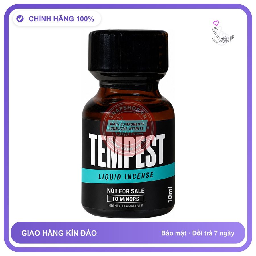 Chai hít tăng khoái cảm kích thích Popper TEMPEST 10ml Chính hãng
