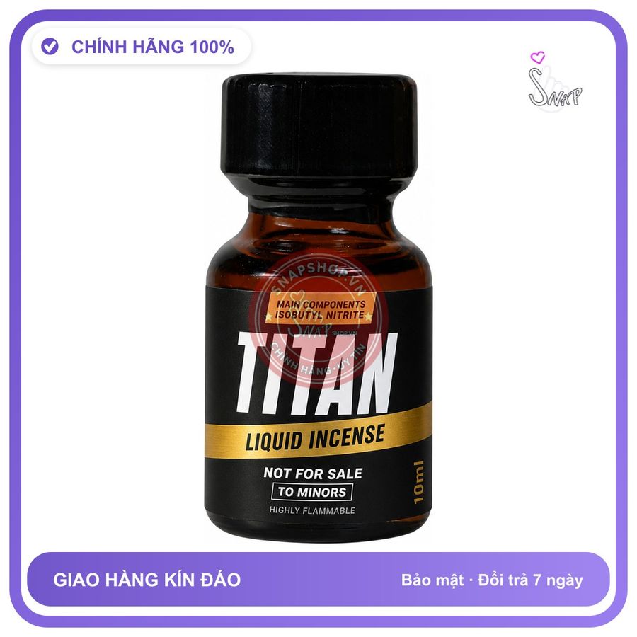 Chai hít tăng khoái cảm kích thích Popper TITAN 10ml Chính hãng