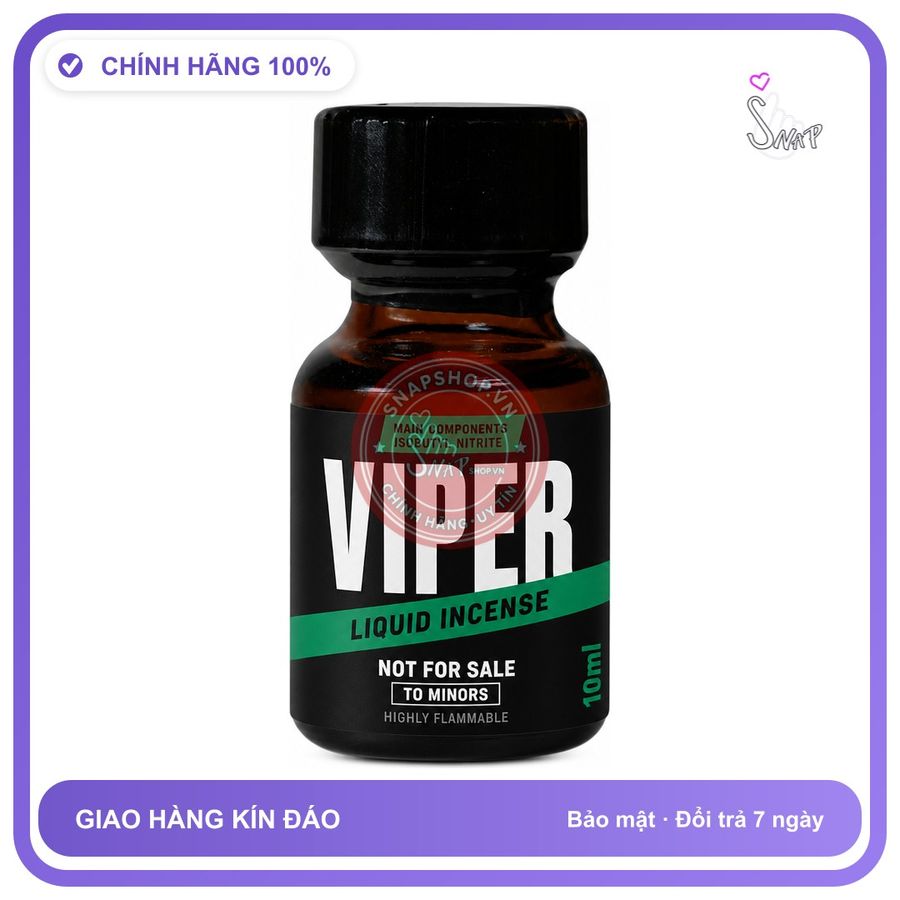 Chai hít tăng khoái cảm kích thích Popper VIPER 10ml Chính hãng