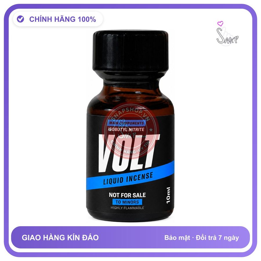 Chai hít tăng khoái cảm kích thích Popper VOLT 10ml Chính hãng