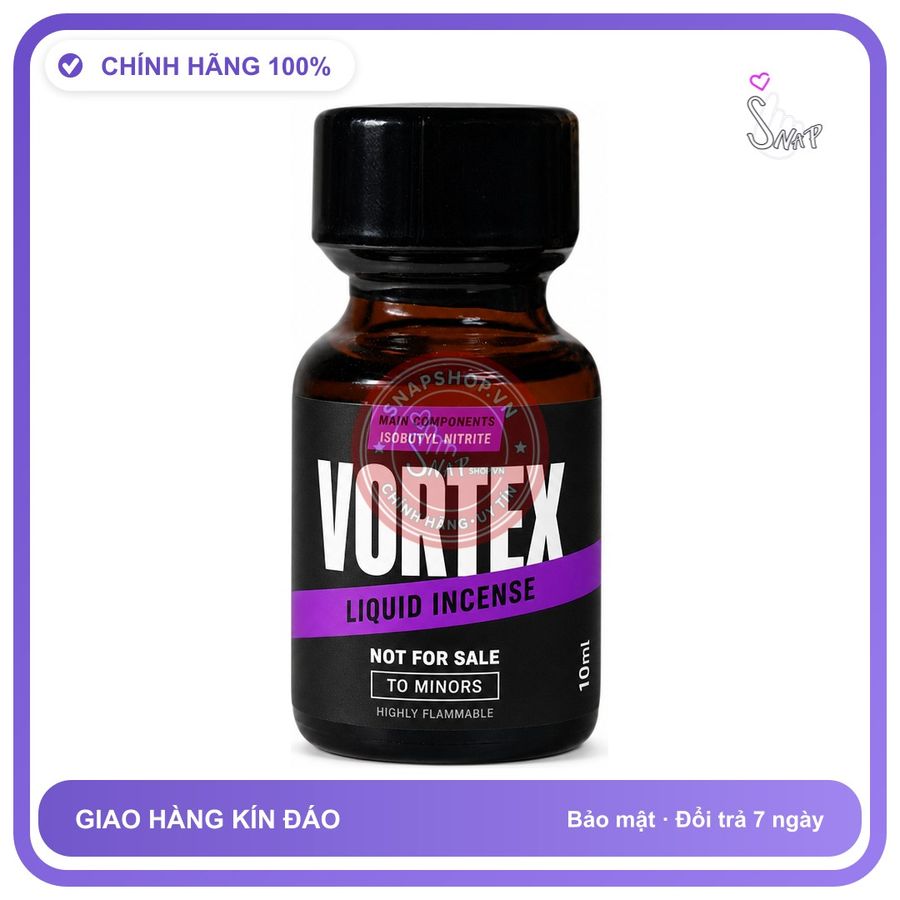 Chai hít tăng khoái cảm kích thích Popper VORTEX 10ml Chính hãng