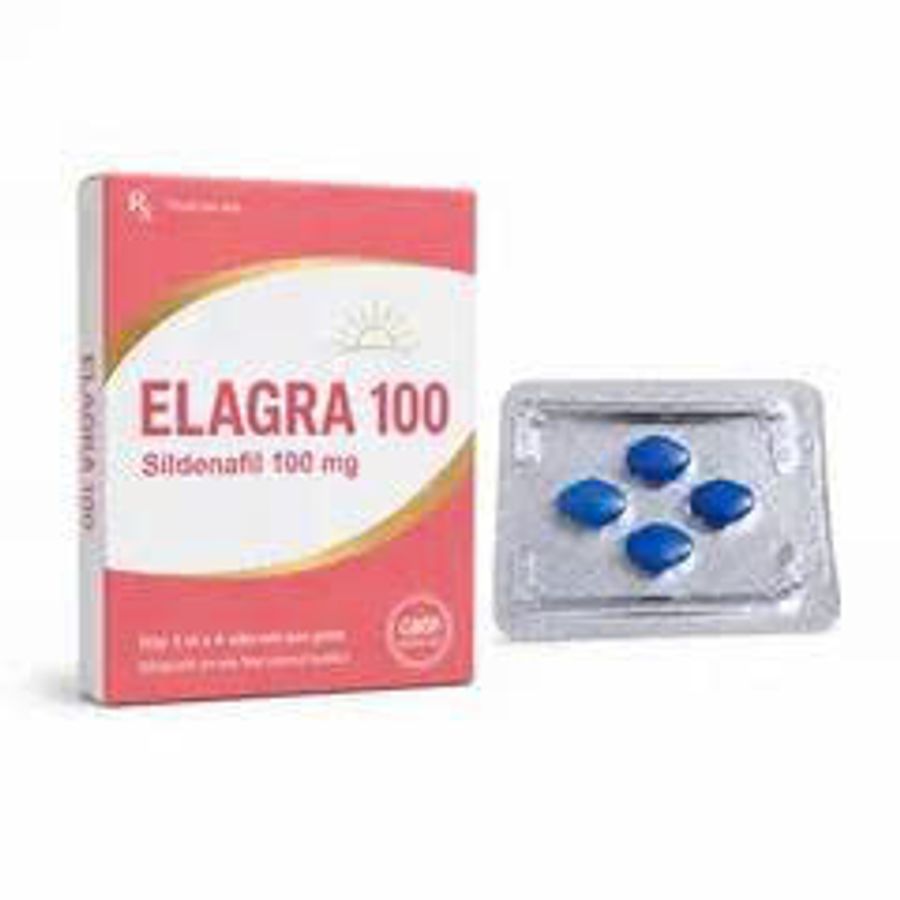 (Snapshop) Viên uống hỗ trợ tăng cường sinh lý nam Elagra 100 4 Viên Chính Hãng