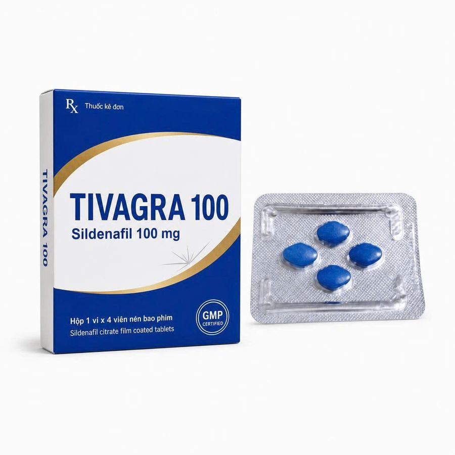 (Snapshop) Viên uống hỗ trợ tăng cường sinh lý nam Tivagra 100 1 Viên Chính Hãng