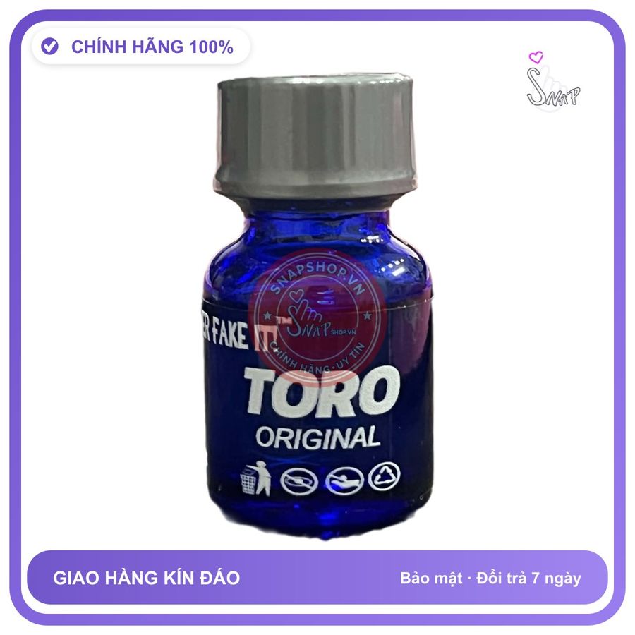 (Che Tên) Popper TORO Original 10ml Chính Hãng USA Cao Cấp Bảo Đảm
