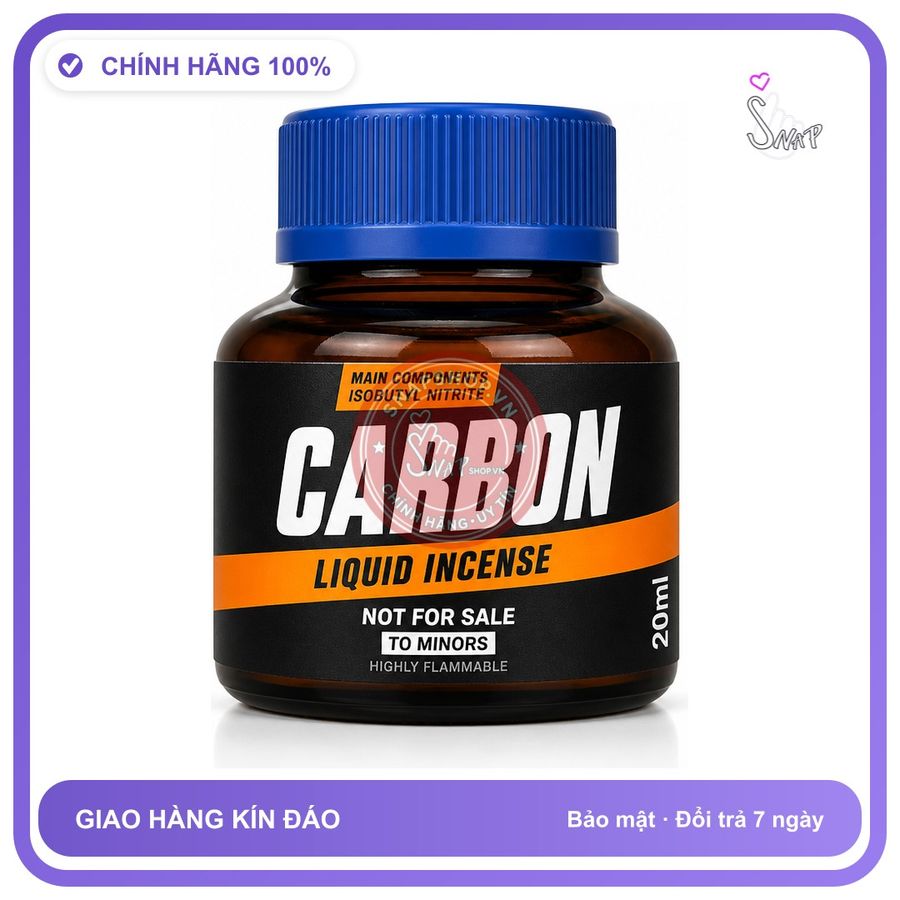 Chai hít tăng khoái cảm kích thích Popper CARBON 20ml Chính hãng