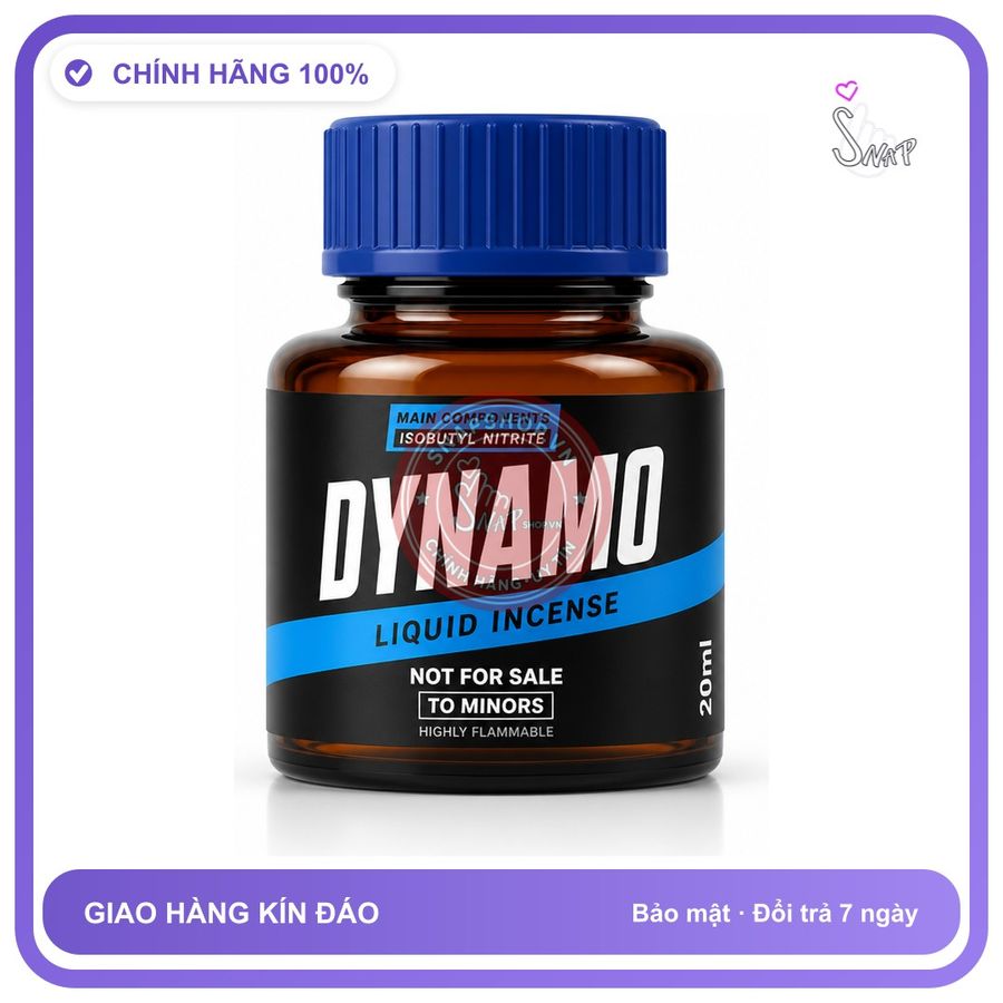 Chai hít tăng khoái cảm kích thích Popper DYNAMO 20ml Chính hãng