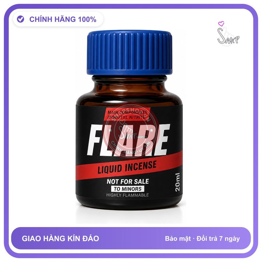 Chai hít tăng khoái cảm kích thích Popper FLARE 20ml Chính hãng