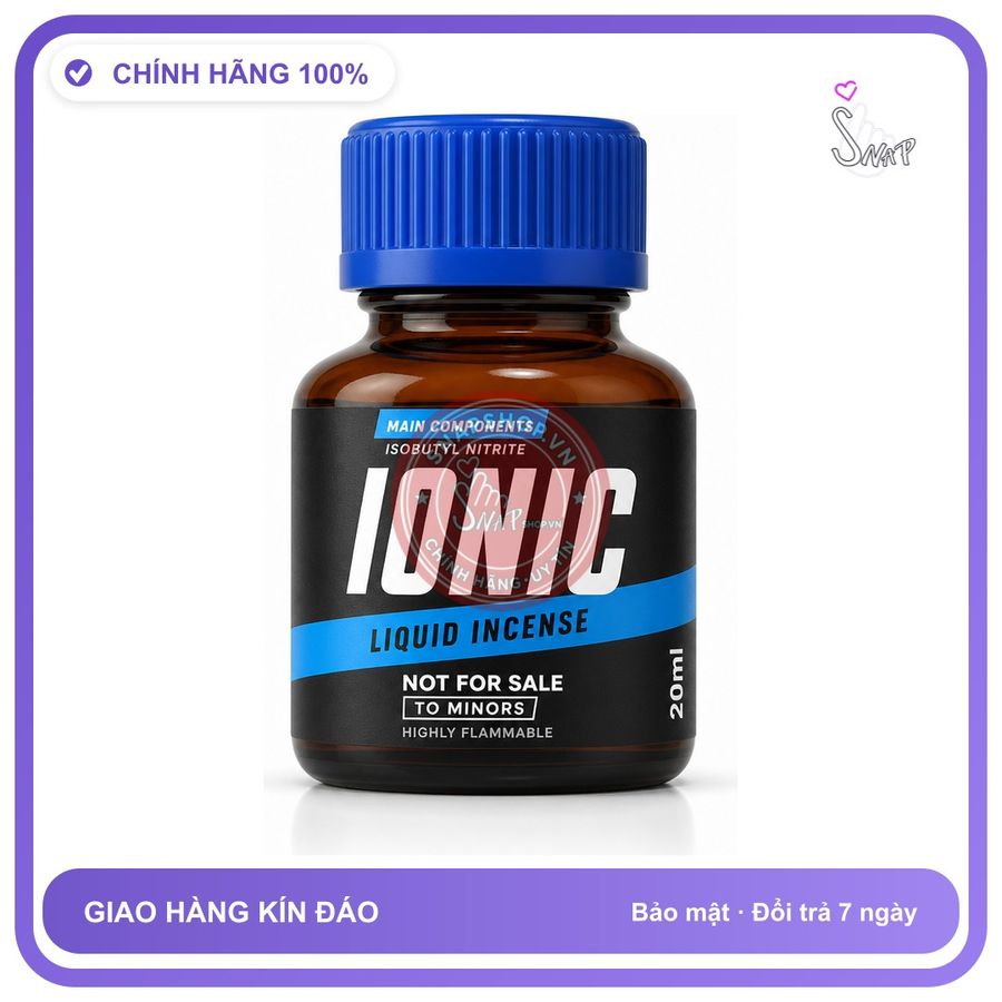 Chai hít tăng khoái cảm kích thích Popper IONIC 20ml Chính hãng