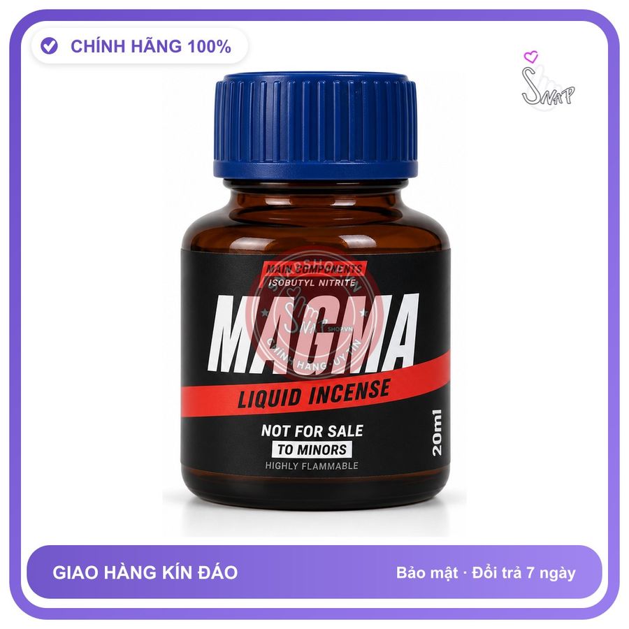 Chai hít tăng khoái cảm kích thích Popper MAGMA 20ml Chính hãng