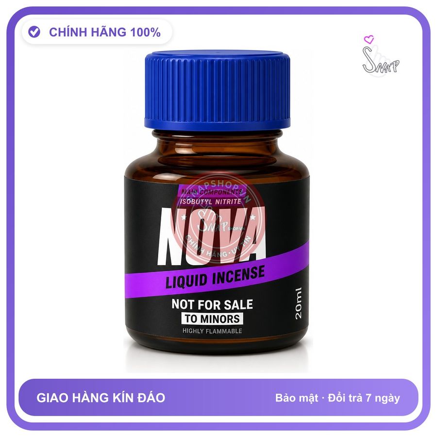 Chai hít tăng khoái cảm kích thích Popper NOVA 20ml Chính hãng