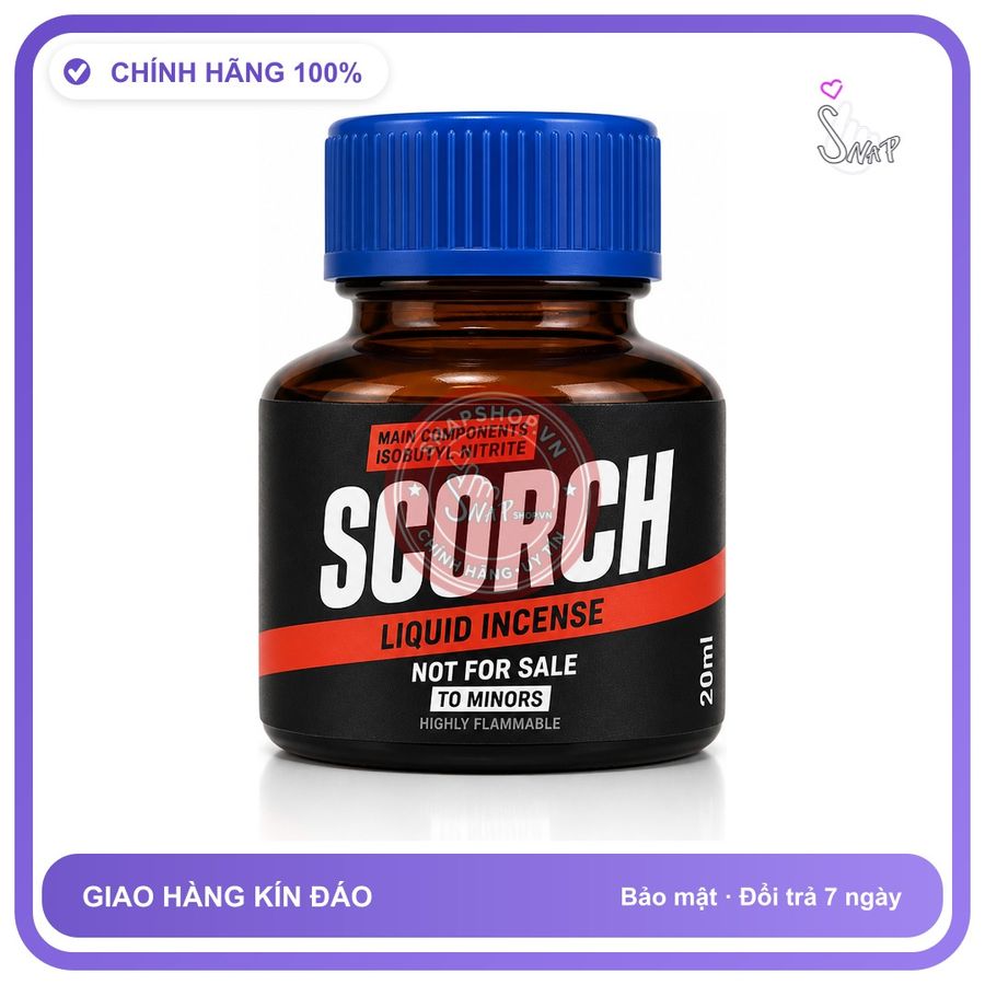 Chai hít tăng khoái cảm kích thích Popper SCORCH 20ml Chính hãng