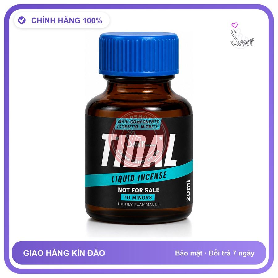 Chai hít tăng khoái cảm kích thích Popper TIDAL 20ml Chính hãng