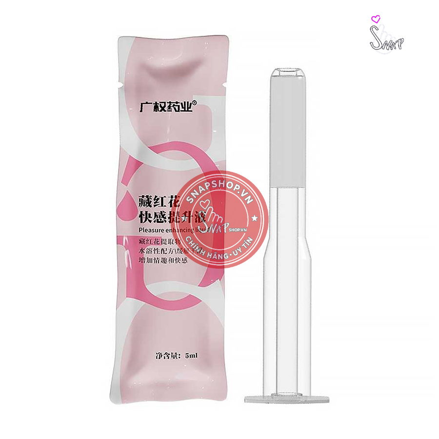 (Snapshop) Gel bôi trơn ống bơm Guangquan Saffron - Tinh chất hoa nghệ tây, tăng khoái cảm - Ống 5ml Chính Hãng