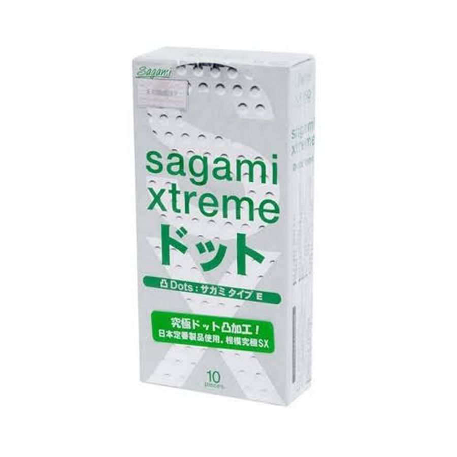 Bao Cao Su Sagami Xtreme Dot Hộp 10 Chiếc Siêu Mỏng, Hệ Gai Gân Kích Thích Tột Đỉnh 7487 Nhập Khẩu Chính Hãng
