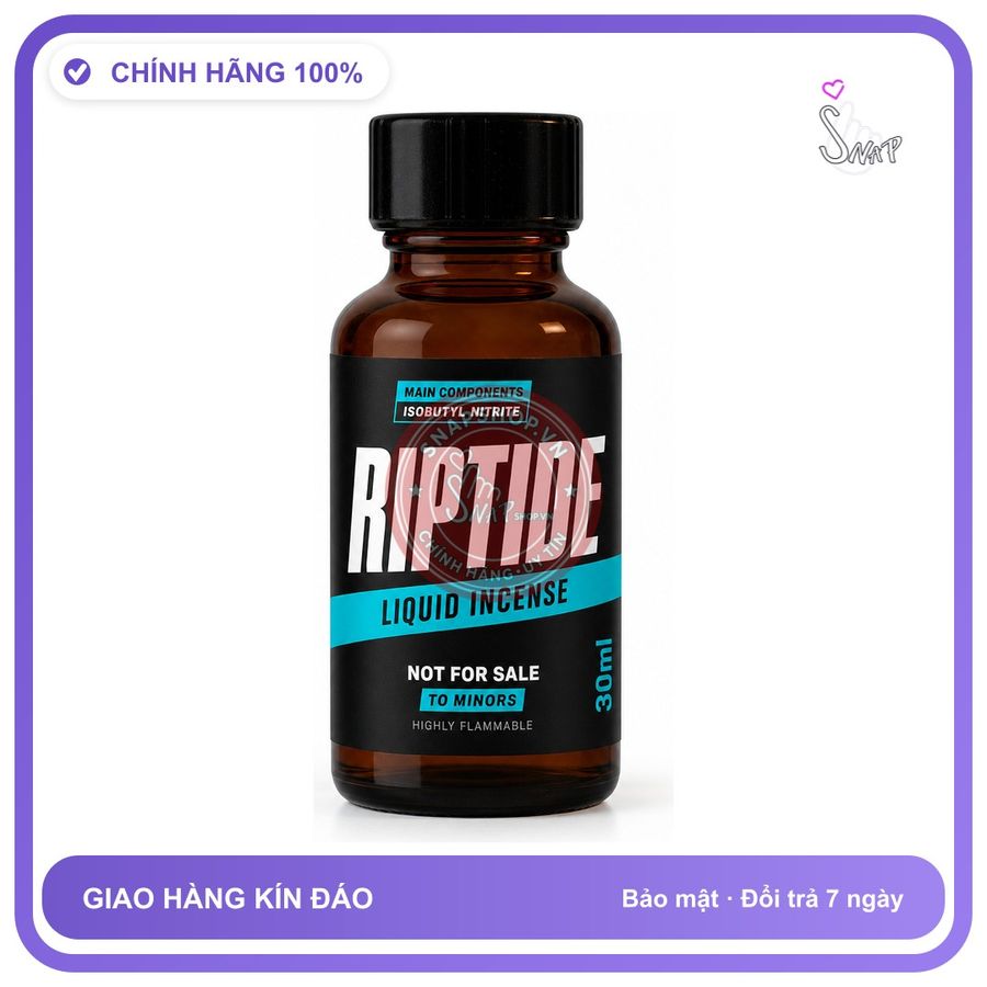 Chai hít tăng khoái cảm kích thích Popper RIPTIDE 30ml Chính hãng