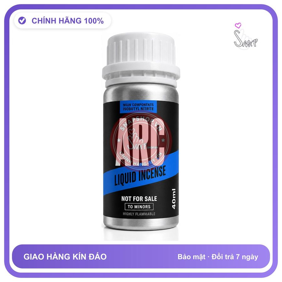 Chai hít tăng khoái cảm Popper Khô ARC 40ml Chính hãng