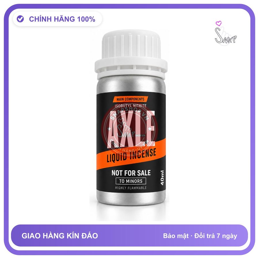 Chai hít tăng khoái cảm Popper Khô AXLE 40ml Chính hãng