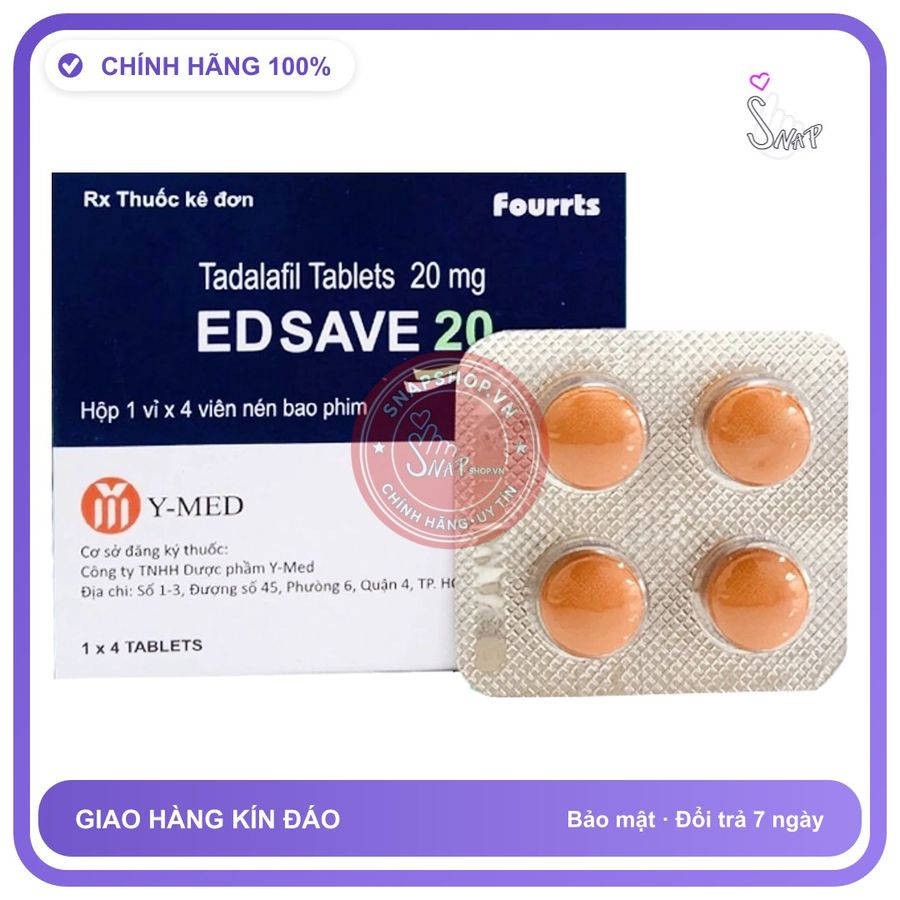 Edsave - Viên Uống 20 Vỉ 4 Viên Nhập Khẩu Chính Hãng