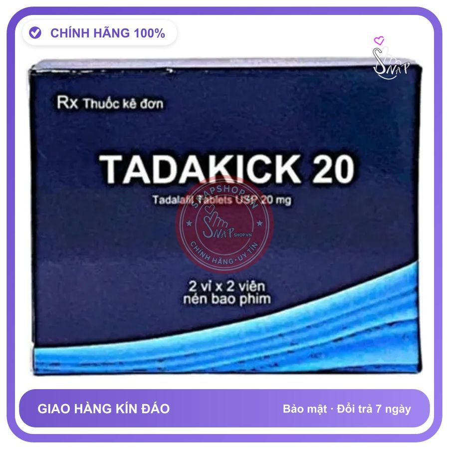 Tadakick - Viên Uống Cường Dương 20 Vỉ 4 Viên Chính Hãng