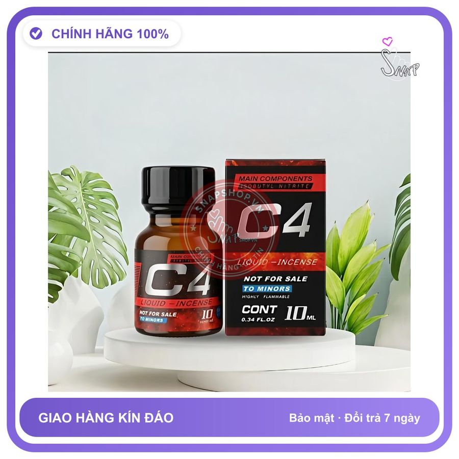 Popper Usa, hàng, mạnh phê lâu, kéo dài thời gian quan hệ 10ml - Chai hít Chính Hãng