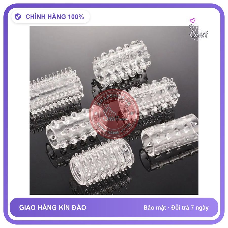 Đôn Khúc Silicone Hộp 6 Cái Tăng Kích Thước, Gia Tăng cảm giác Cực Đỉnh! - Bao Cao Su Giao Kín Đáo