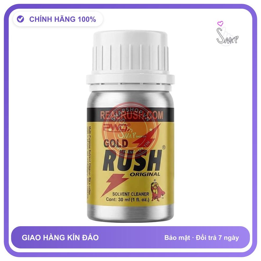 PWD Gold Rush Original 30ml - Chai Hít Popper Khô Tăng Khoái Cảm Hàng Mỹ Giao Kín Đáo