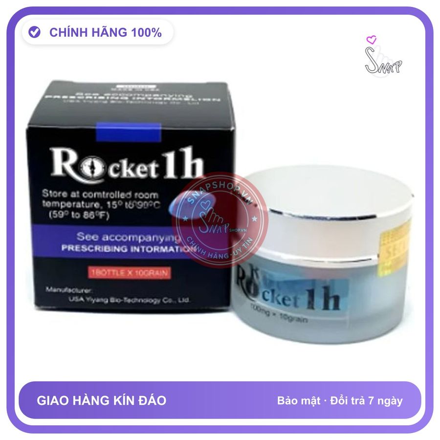 Dòng Cao Cấp Chính Hãng - Viên Hỗ Trợ Rocket 1h USA Hộp 10 Viên Cho Nam Giới