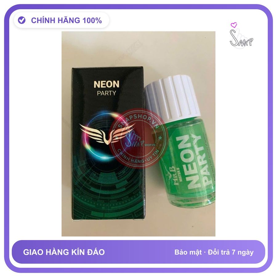 Hàng Nội Địa Cao Cấp - Dung Dịch Hít Thư Giãn Neon 40ml,Mùi Dịu,Phê Lâu