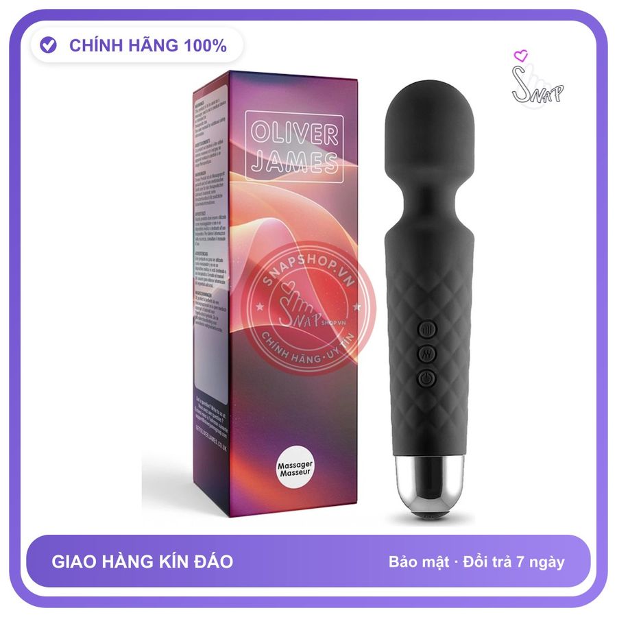 (Che Tên) Máy Massage Oliver James — Pin Dùng 6 Giờ Liên Tục, Không Lo Gián Đoạn - Snapshop