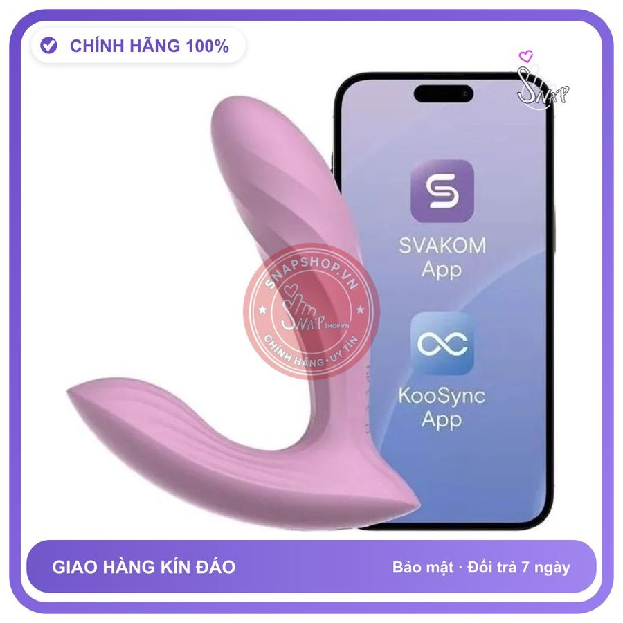 (Che Tên) Svakom Erica Plus – Máy Rung Đeo Quần Lót, Động Cơ Kép Thụt Điểm G Hỗ Trợ 24/7