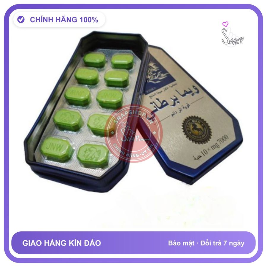 Hàng Nội Địa Cao Cấp - Vỉ Ngựa Thái Xanh Hỗ Trợ Phái Mạnh - Hộp 10 Viên