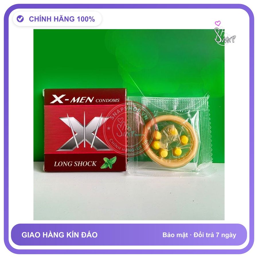 Dòng Cao Cấp Chính Hãng - Bao Su Cao Cấp 6 Bi nổi TO Xmen Cao Cấp - 10 cái