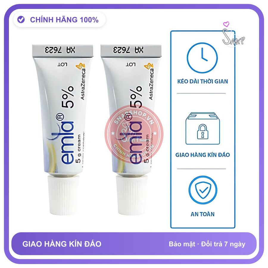 Hàng Chuẩn Nhập Khẩu - Tuýp Kem gây tê 5% của Thụy Điển