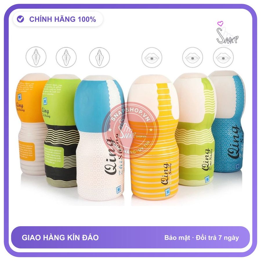 Hàng Chuẩn Nhập Khẩu - Cốc Qing ZheSheng cho nam giới tặng kèm Bao Su Cao Cấp và chăm sóc