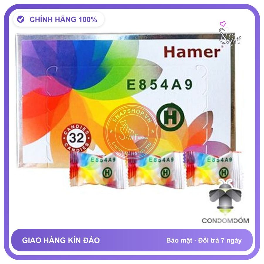 Bản Nhập Khẩu Cao Cấp - Viên Sâm Nhai Hamer E854A9 Malaysia 1 Hộp 32 Viên