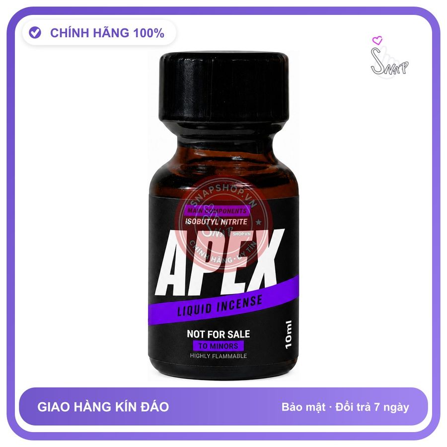 Chai hít tăng khoái cảm kích thích Popper APEX 10ml Chính hãng