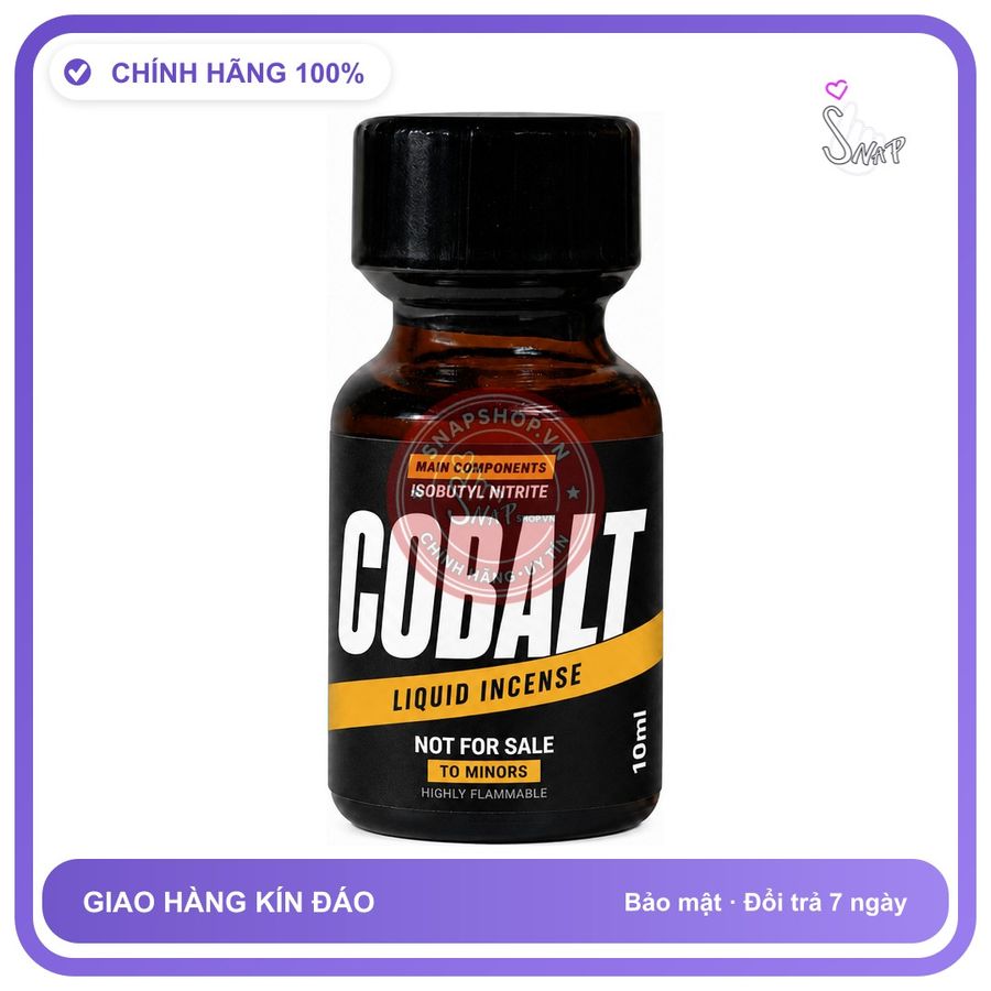 Chai hít tăng khoái cảm kích thích Popper COBALT 10ml Chính hãng