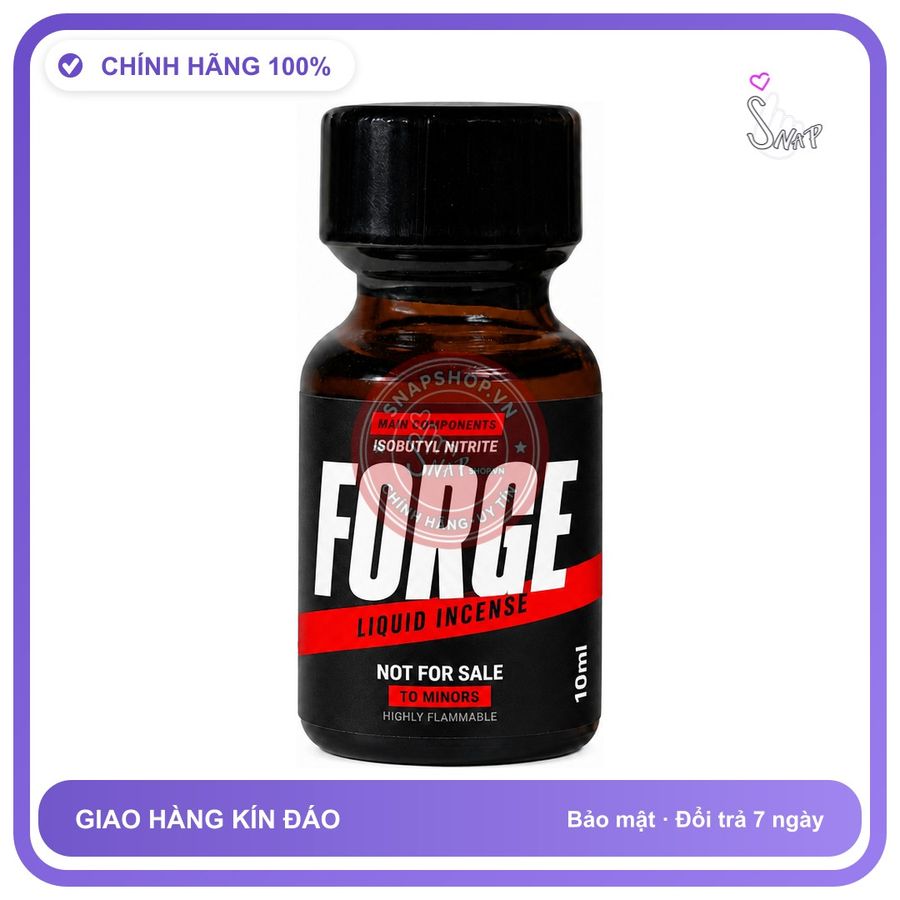 Chai hít tăng khoái cảm kích thích Popper FORGE 10ml Chính hãng