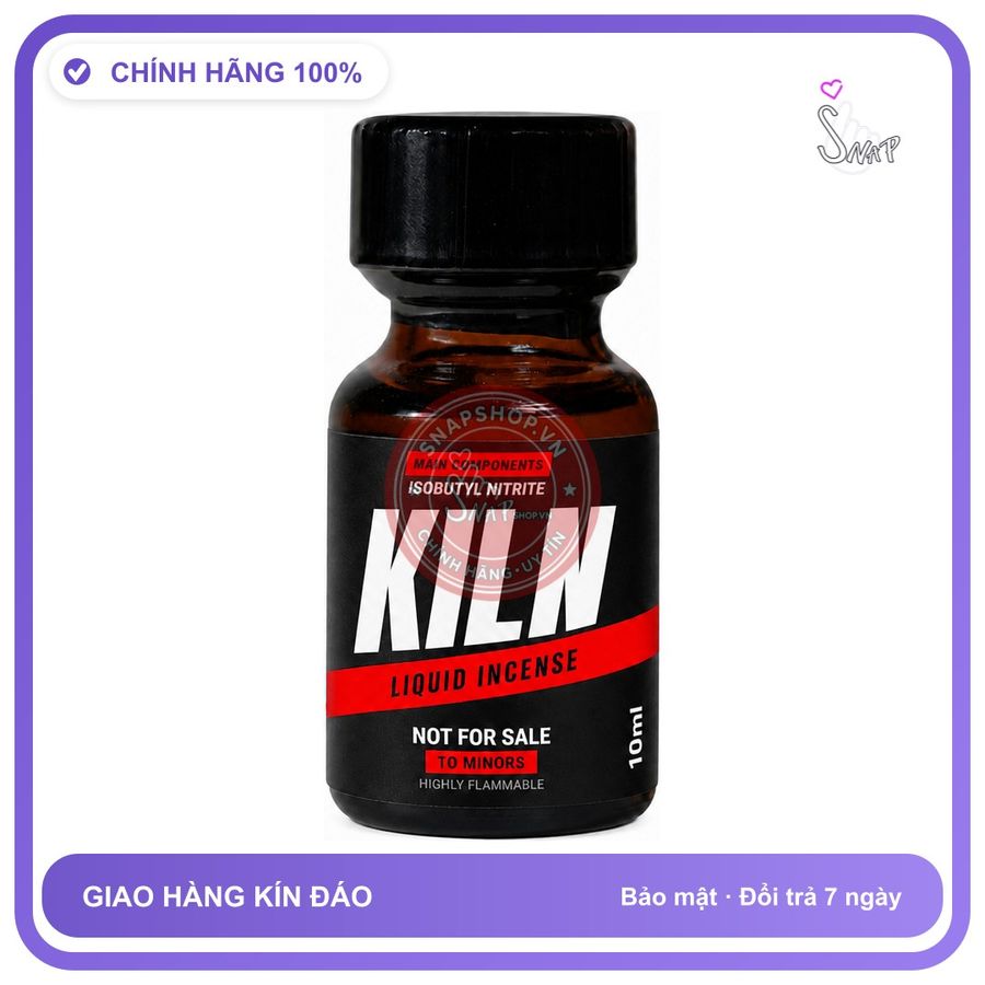 Chai hít tăng khoái cảm kích thích Popper KILN 10ml Chính hãng
